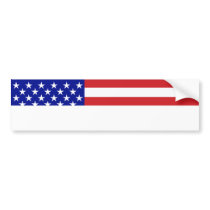 U.S. Flag - Write Your Own Text Bumper Sticker