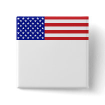 U.S. Flag - Write Your Own Text Pins