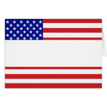 U.S. Flag - Write Your Own Text Card