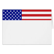 U.S. Flag - Write Your Own Text Cards