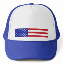 U.S. Flag - Write Your Own Text Mesh Hat