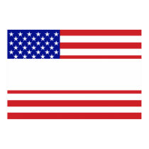 U.S. Flag - Write Your Own Text Print