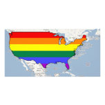 U.S. GLBT Pride Personalized Photo Card