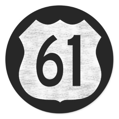 U.S. Highway 61 Route Sign Stickers