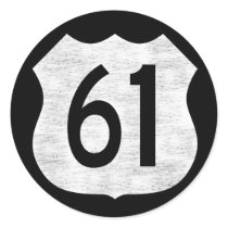 U.S. Highway 61 Route Sign stickers by oldrockerdude U.S. Highway 61 Route Sign stickers