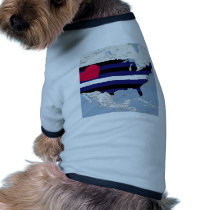 U.S. Leather Pride Dog T Shirt