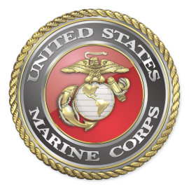 U.S. Marine Corps (USMC) Emblem [3D] Stickers