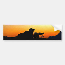 U.S. Marine Provides Security Operation Backstop Bumper Sticker