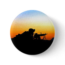U.S. Marine Provides Security Operation Backstop Pinback Button