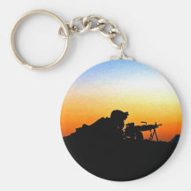 U.S. Marine Provides Security Operation Backstop Keychains