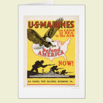 U.S. Marines Defend America cards