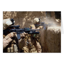 U.S. Marines in Helmand Province of Afghanistan Cards