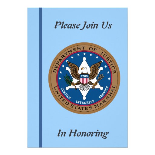 U.S. Marshall Service Retirement Invitation