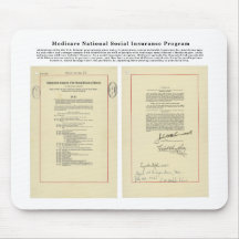 U.S. Medicare National Social Insurance Program Mouse Pads