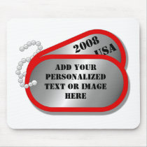 U.S. MILITARY - Dog Tags mousepads by Just_In_Time U.S. MILITARY - Dog Tags mousepads