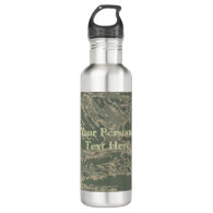U.S. Military Green Camouflage Stainless Steel 24oz Water Bottle