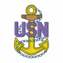 U S N Anchor #1 embroidered shirts
