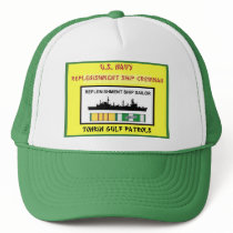 U.S. NAVY REPLENISHMENT SHIP CREWMAN MESH HATS