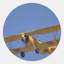 U.S. Navy version, Stearman N3N3 Round Stickers