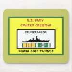 U S  NAVY VIETNAM CRUISER CREWMAN MOUSE PADS