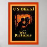 U.S Official War Pictures~Vintage World War 1 Print
