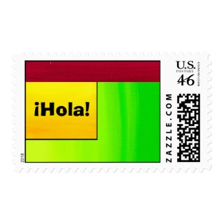 U.S. Postage Stamp - ¡Hola! - Multicolor