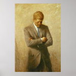 U S  President John F  Kennedy by Aaron Shikler Print