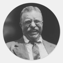 U.S. President Theodore Teddy Roosevelt Laughing Stickers