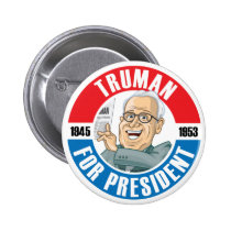 U.S. Presidents Campaign Button: #33 Harry Truman buttons