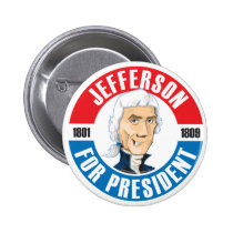 U.S. Presidents Campaign Button: #3 Jefferson buttons
