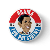U.S. Presidents Campaign Button: #44 Obama