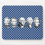 U.S. Presidents with Stars Background Mousepads