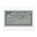 U.S. Production Permit for Marihuana Postcard by madmerv U.S. Production Permit for Marihuana Postcard