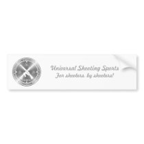 U.S.S. Silver Bumper Sticker