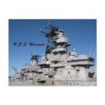 U.S.S. Wisconsin Postcard