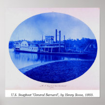 U.S. Snagboat "General Barnard" 1885 Posters