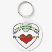 U.S Soldiers Girl Keychain