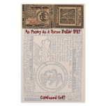 U.S. Three Dollar Bill: Confused? - Stationery