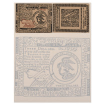 U.S. Three Dollar Bill - Letterhead