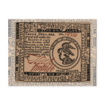 U.S. Three Dollar Bill - Postcard