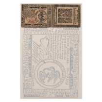 U.S. Three Dollar Bill - Stationery