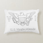 U.S. Virgin Island Flag Adult Coloring Pillow