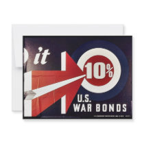 U.S. War Bonds invitations by ww2posters U.S. War Bonds invitations