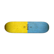 UA Skateboard ("I love you" version") by OlgasArt UA Skateboard ("I love you" version")