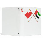 UAE and Abu Dhabi Crossed Flags binders