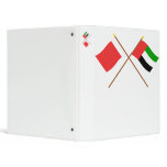 UAE and Dubai Crossed Flags binders