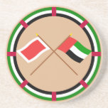 UAE and Ras al-Khaimah Crossed Flags coasters