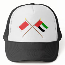 UAE and Ras al-Khaimah Crossed Flags Mesh Hat