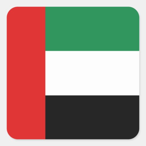 UAE Flag Sticker Zazzle