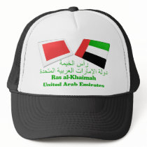 UAE & Ras al-Khaimah Flag Tiles Mesh Hats